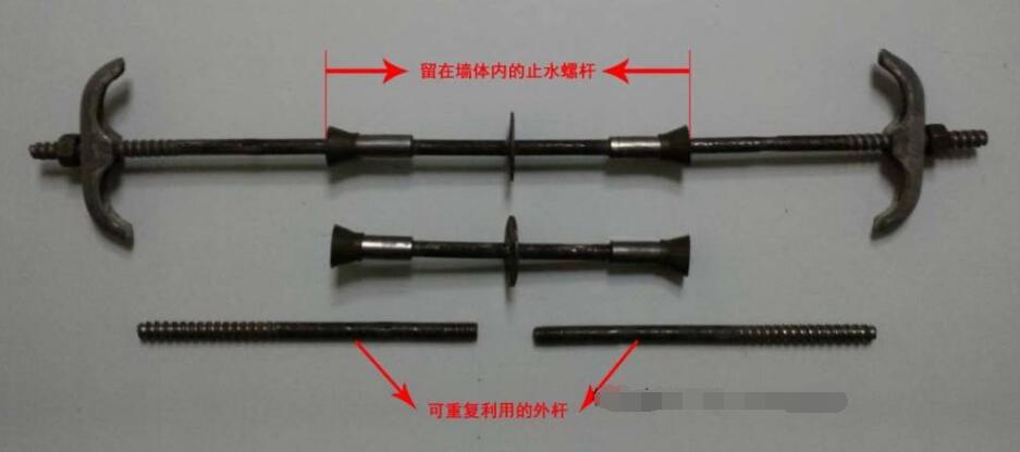 新型三段式止水螺桿使用中如何支模板？(圖1)